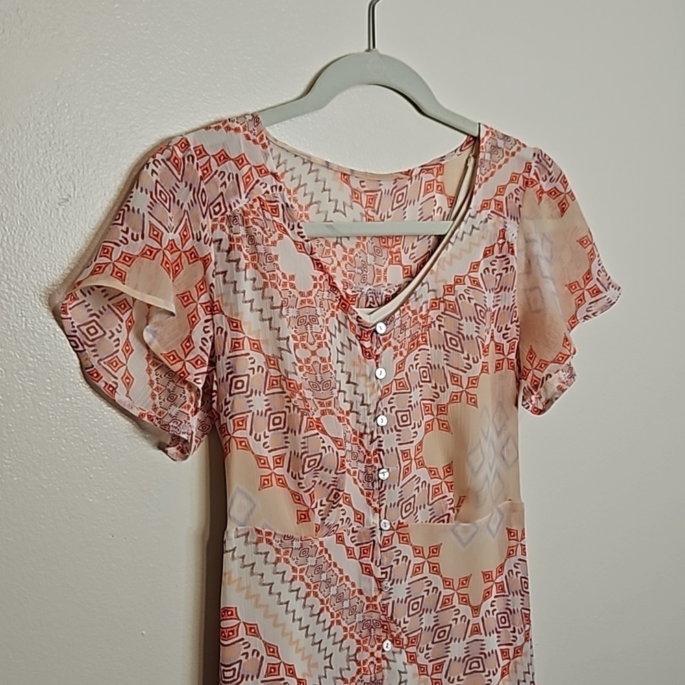 Express Women's Maxi Dress Button Front Xsmall - Picture 2 of 2